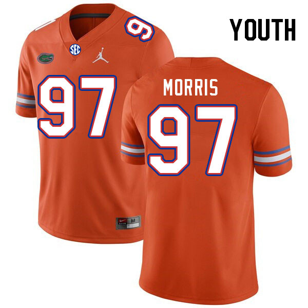 Youth #97 Andre Morris Florida Gators College Football Jerseys Stitched Sale-Orange